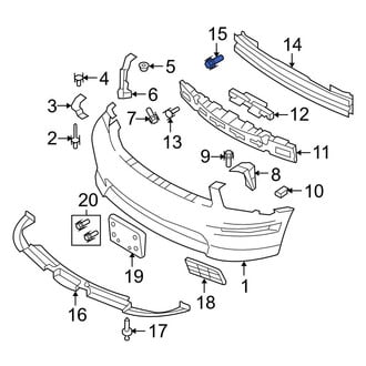 Ford OE - Front Rearward Fender Bolt