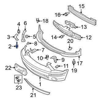 Ford OE - Front Bumper Cover Rivet