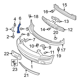 Ford OE - Front Right Bumper Cover Support Rail