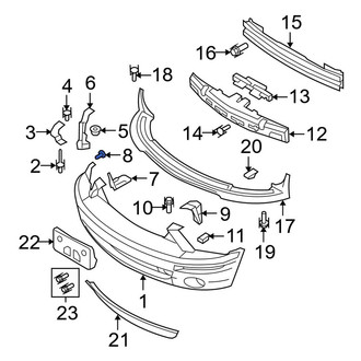 Ford OE - Front Bumper Cover Rivet