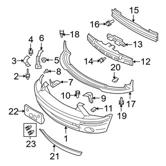Ford OE - Front Bumper - Bumper & Components (Bullitt / Shelby GT / Shelby GT500 / Shelby GT500KR)