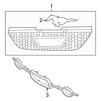 Ford OE - Grille & Components (Coupe)