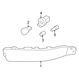 Ford OE - Front Lamps - Park & Side Marker Lamps