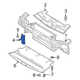 Ford OE - Front Right Radiator Support Air Deflector