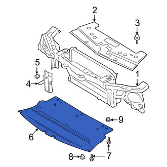 Ford OE - Front Right Lower Radiator Support Splash Shield