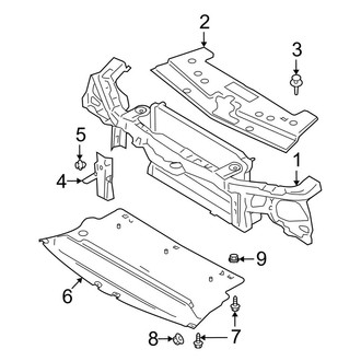 Ford OE - Radiator Support (GT Coupe)