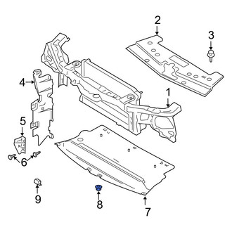 Ford OE - Fender Liner Nut