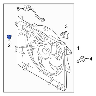 Ford OE - Engine Cooling Fan Shroud Insulator