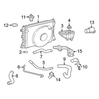 Ford OE - Cooling - Radiator & Components (4.6L)