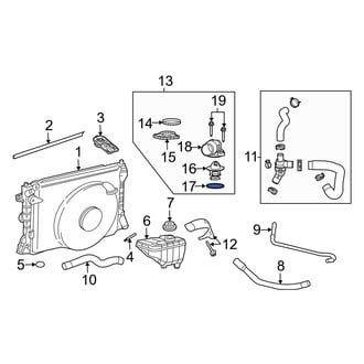 Ford OE - Right Engine Coolant Thermostat Housing Gasket