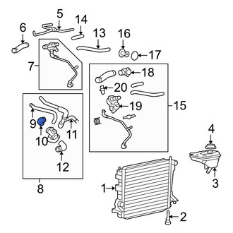 Ford OE - Lower Radiator Coolant Hose