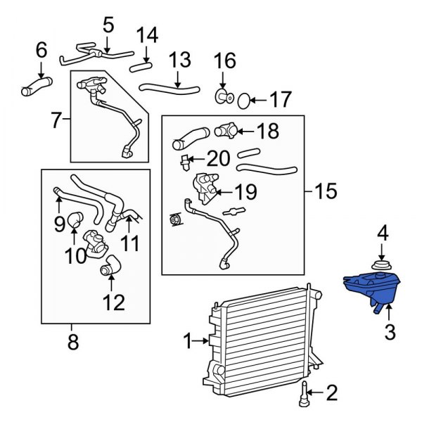 Engine Coolant Reservoir