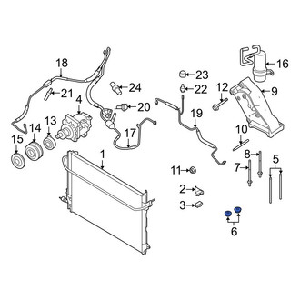 Ford OE - A/C Compressor Nut