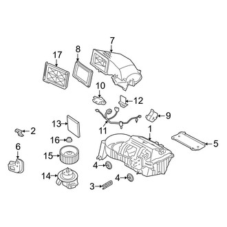 Ford OE - Air Conditioner & Heater - Evaporator & Heater Components