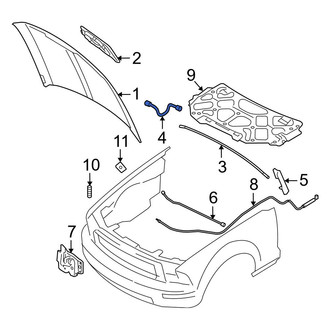 Ford OE - Front Hood Latch Striker Plate