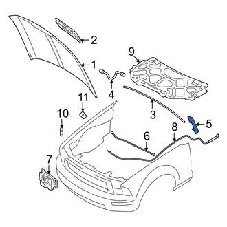 Ford OE - Front Left Hood Hinge