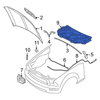 Ford OE - Hood Insulation Pad