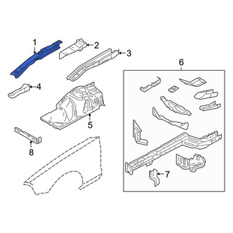 Ford OE - Front Left Fender Rail