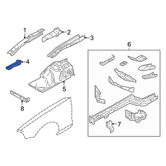 Ford OE - Right Fender Bracket
