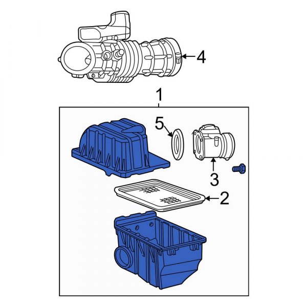 Ford OE 9R3Z9600A Air Filter and Housing Assembly