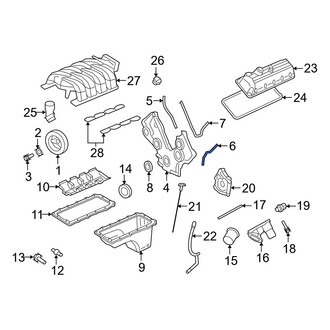 Ford OE - Left Engine Timing Cover Gasket