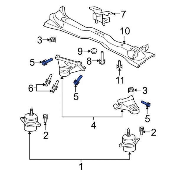 Engine Mount Bolt