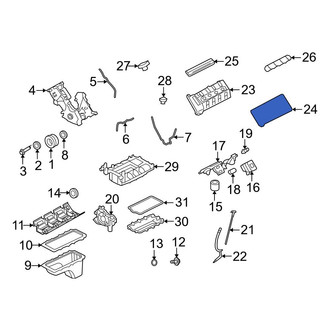 Ford OE - Left Lower Engine Valve Cover Gasket