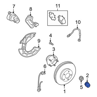 Ford OE - Front Wheel Bearing Dust Cap