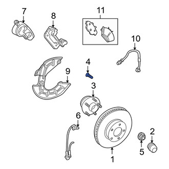 Ford OE - Front Wheel Lug Stud