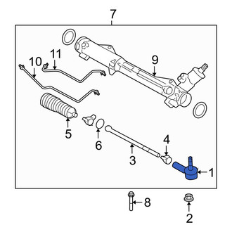 Ford OE - Outer Steering Tie Rod End