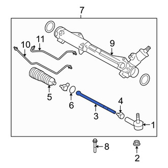 Ford OE - Outer Steering Tie Rod End