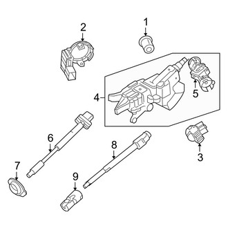 Ford OE - Steering Column - Housing & Components (Base / GT)