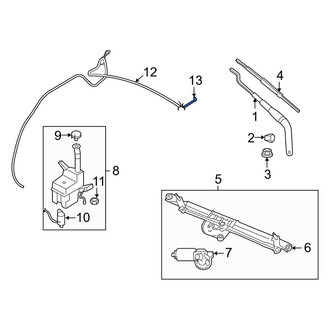 Ford OE - Front Windshield Washer Nozzle