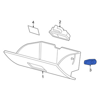 Ford OE - Front Glove Box Door Bumper