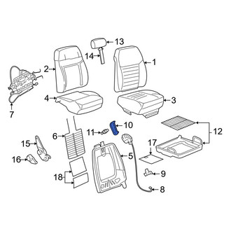 Ford OE - Left Seat Back Recliner Adjustment Handle