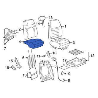 Ford OE - Front Left Seat Cushion Foam