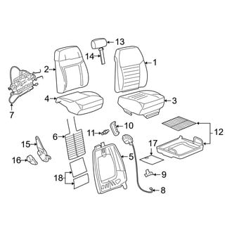 Ford OE - Seats & Tracks - Front Seat Components