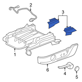 Ford OE - Left Inner Seat Track Cover