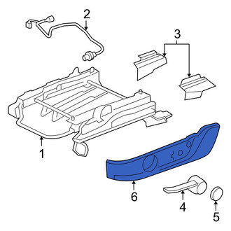 Ford OE - Left Inner Seat Track Cover
