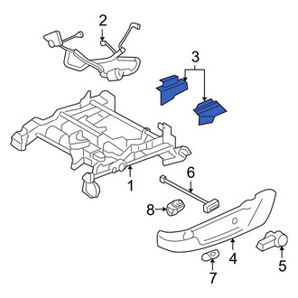 Ford OE - Left Outer Seat Track Cover