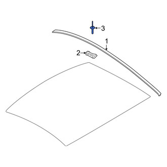 Ford OE - Roof Molding Rivet