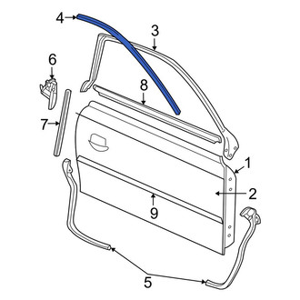 Ford OE - Left Upper Door Seal Clip
