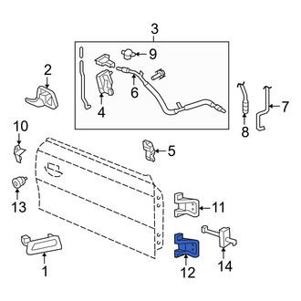 Ford OE - Front Lower Door Hinge
