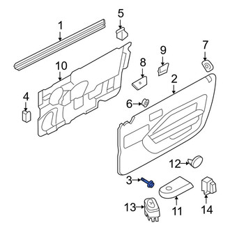 Ford OE - Front Bumper Cover Support Rail Screw