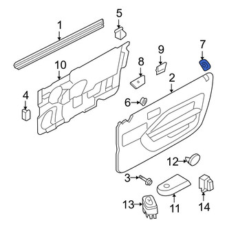Ford OE - Front Right Door Lock Knob Bezel