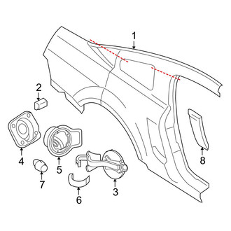 Ford OE - Quarter Panel & Components (Base / GT Coupe)