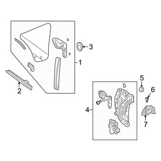 Ford OE - Quarter Panel - Glass (Base / GT / Shelby GT / Shelby GT500 Convertible)