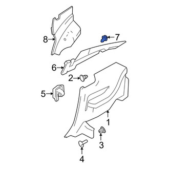Ford OE - Lower Quarter Panel Trim Panel Clip