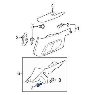 Ford OE - Quarter Panel Trim Panel Clip