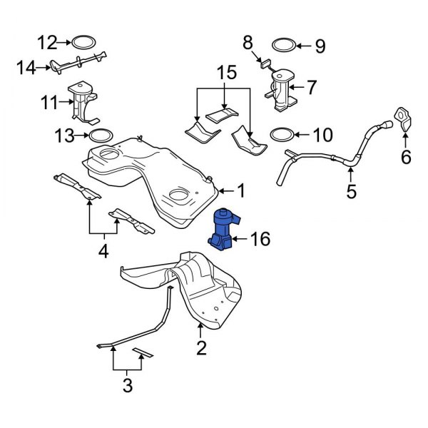 Ford OE 6L5Z9341A Fuel Pump CutOff Switch